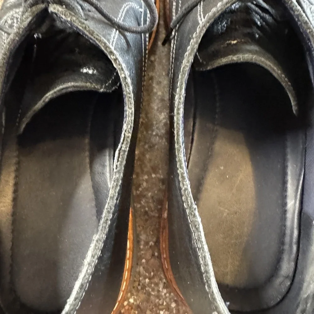 Cole Haan Oxford Shoes Mens 10.5 Black Leather Casual Lace Up Comfort C30690‎